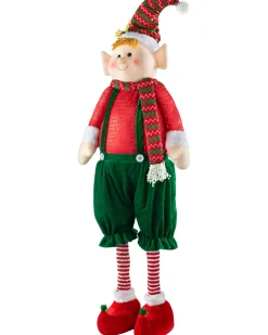 WeRChristmas Standing Elf Figurine With Extendable Legs, 60-109 Cm^ Figurines