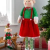 WeRChristmas Standing Elf Figurine With Extendable Legs, 60-109 Cm^ Figurines