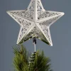 WeRChristmas Star Christmas Tree Topper, Silver, 30 Cm^ Tree Toppers