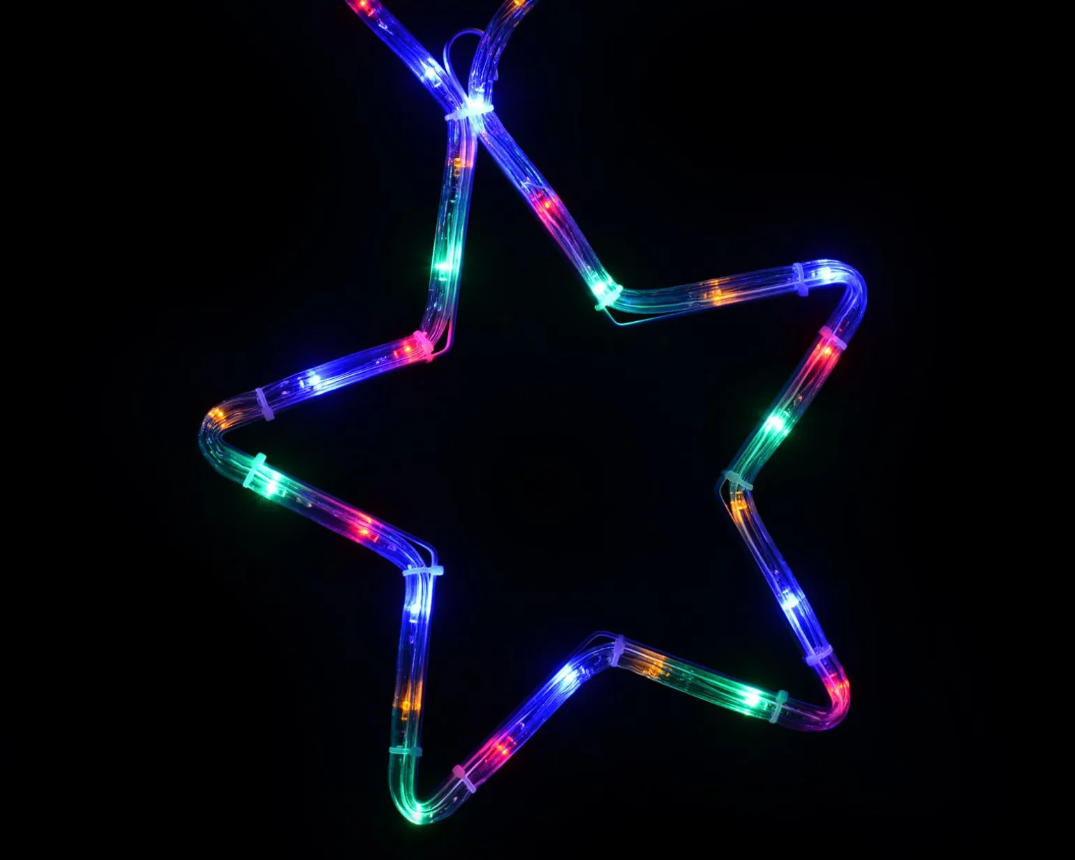 WeRChristmas 7-Star Motif Rope Light Silhouette, Multi-Colour, 300 Cm^ Festive Star, Snowflake & Sign Lights