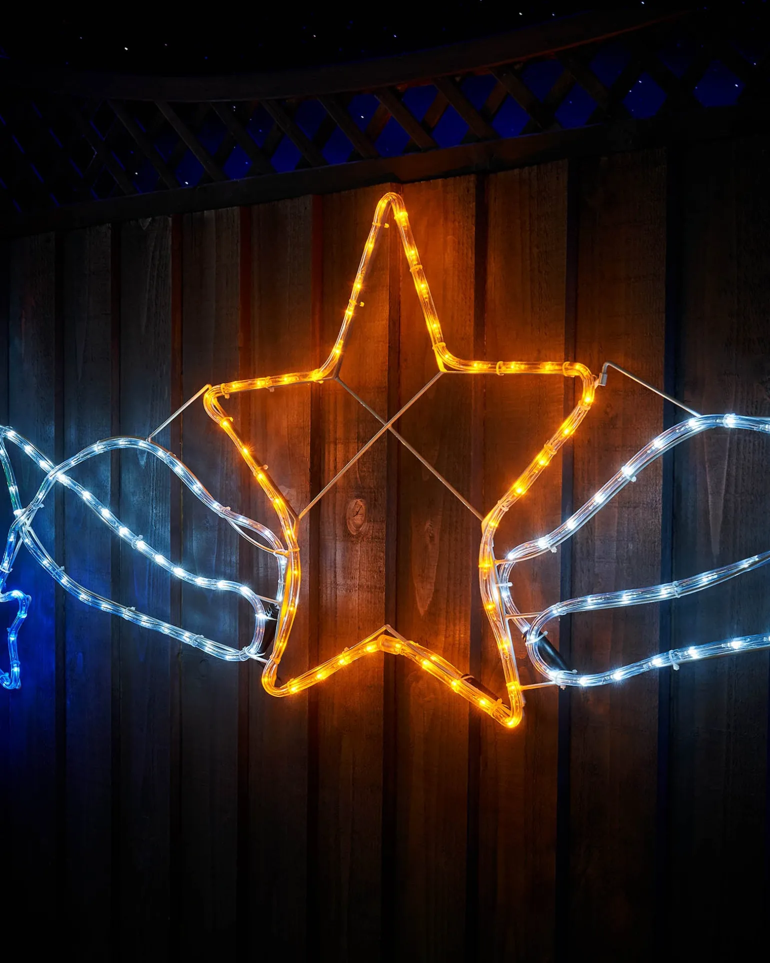WeRChristmas Star Motif Rope Light Silhouette, 190 Cm^ Festive Star, Snowflake & Sign Lights