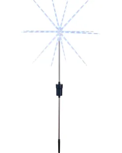 WeRChristmas Starburst Pathway Stake Light, Ice White, 98 Cm^ Festive Star, Snowflake & Sign Lights|Pathway Lights
