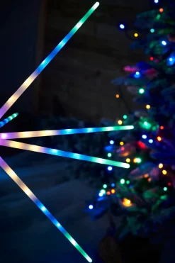 WeRChristmas Starburst Pathway Stake Light, Multi-Coloured, 98 Cm^ Festive Star, Snowflake & Sign Lights|Pathway Lights