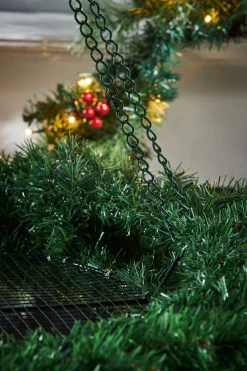 WeRChristmas Suspended Hanging Wreath, 1 M^ Extra Large Wreaths|Plain Wreaths