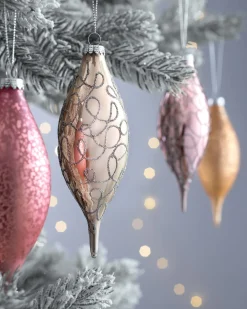 WeRChristmas Sweet Harmony Glass Baubles, 5 Pack, 15 Cm^ Glass Baubles