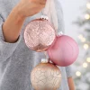 WeRChristmas Sweet Harmony Glass Baubles, 3 Pack, 10 Cm^ Glass Baubles
