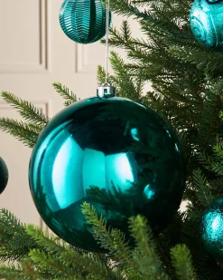 WeRChristmas Teal Large Gloss Shatterproof Bauble, 20 Cm^ Oversized Baubles|Shatterproof Baubles