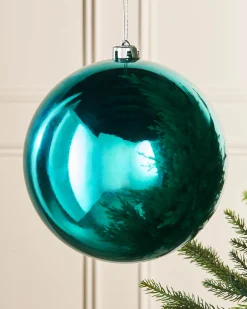 WeRChristmas Teal Large Gloss Shatterproof Bauble, 20 Cm^ Oversized Baubles|Shatterproof Baubles