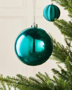 WeRChristmas Teal Large Gloss Shatterproof Bauble, 15 Cm^ Oversized Baubles|Shatterproof Baubles