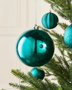 WeRChristmas Teal Large Gloss Shatterproof Bauble, 15 Cm^ Oversized Baubles|Shatterproof Baubles