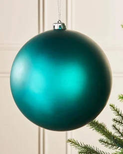 WeRChristmas Teal Large Matt Shatterproof Bauble, 20 Cm^ Oversized Baubles|Shatterproof Baubles