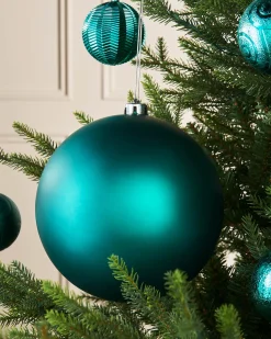 WeRChristmas Teal Large Matt Shatterproof Bauble, 20 Cm^ Oversized Baubles|Shatterproof Baubles