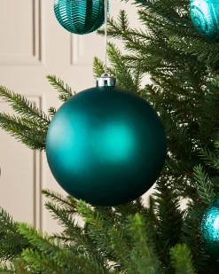 WeRChristmas Teal Large Matt Shatterproof Bauble, 15 Cm^ Oversized Baubles|Shatterproof Baubles