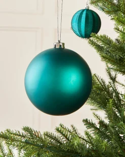 WeRChristmas Teal Large Matt Shatterproof Bauble, 15 Cm^ Oversized Baubles|Shatterproof Baubles