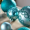 WeRChristmas Teal Shatterproof Baubles, 50 Pack^ Shatterproof Baubles
