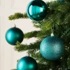 WeRChristmas Teal Shatterproof Baubles, 9 Pack, 10 Cm^ Oversized Baubles|Shatterproof Baubles