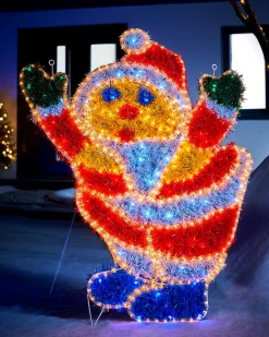 WeRChristmas Tinsel Santa LED Rope Light Silhouette, 92 Cm^ Christmas Characters