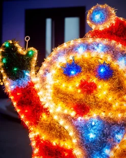 WeRChristmas Tinsel Santa LED Rope Light Silhouette, 92 Cm^ Christmas Characters