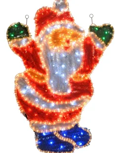 WeRChristmas Tinsel Santa LED Rope Light Silhouette, 92 Cm^ Christmas Characters