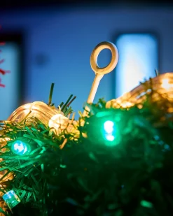 WeRChristmas Tinsel Santa LED Rope Light Silhouette, 92 Cm^ Christmas Characters