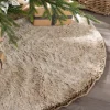 WeRChristmas Two Tones Fur Tree Skirt, Brown, 120 Cm^ Skirts & Collars