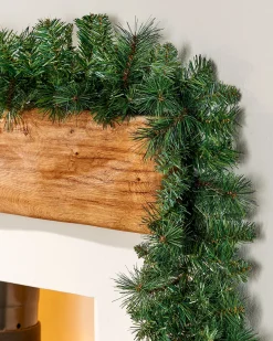 WeRChristmas Victorian Pine Garland, 9 Ft^ Plain Garlands