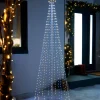 WeRChristmas Waterfall Christmas Tree, White, 2.1 M^ Tree Silhouettes