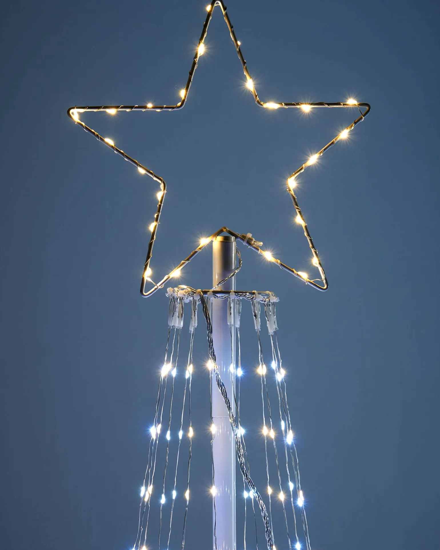 WeRChristmas Waterfall Christmas Tree, White, 2.1 M^ Tree Silhouettes