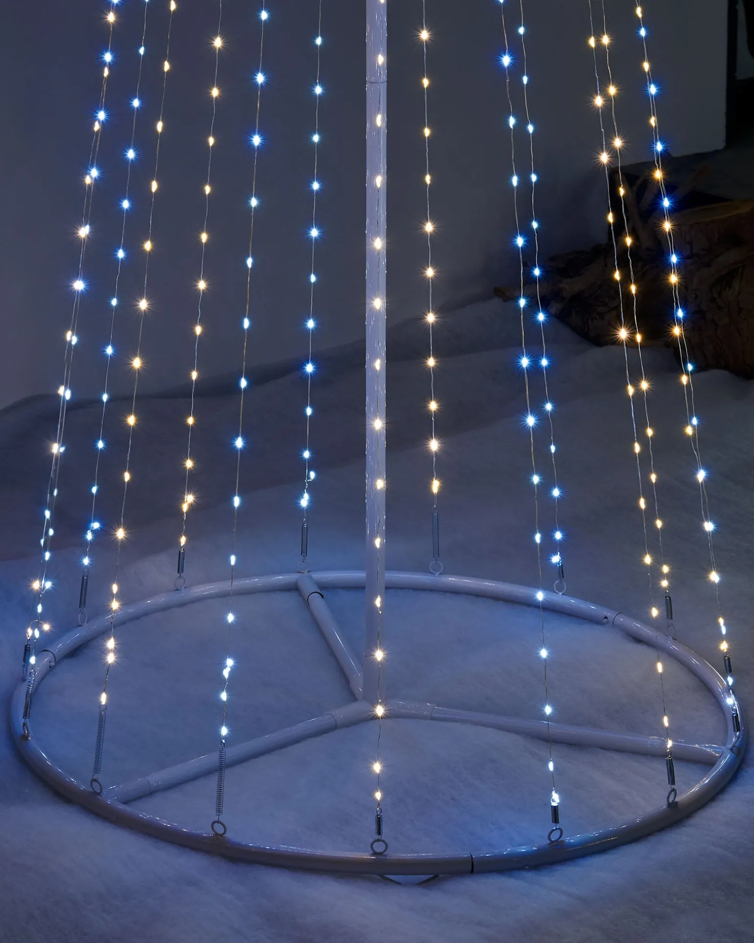 WeRChristmas Waterfall Christmas Tree, White, 2.1 M^ Tree Silhouettes