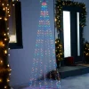 WeRChristmas Waterfall Christmas Tree, Multi-Coloured, 2.1 M^ Tree Silhouettes