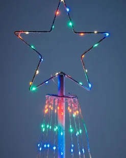 WeRChristmas Waterfall Christmas Tree, Multi-Coloured, 2.1 M^ Tree Silhouettes