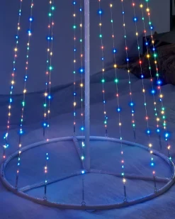 WeRChristmas Waterfall Christmas Tree, Multi-Coloured, 2.1 M^ Tree Silhouettes