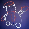WeRChristmas Waving Snowman Neon Rope Light Silhouette, 72 Cm^ Christmas Characters