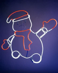WeRChristmas Waving Snowman Neon Rope Light Silhouette, 72 Cm^ Christmas Characters