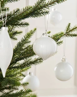 WeRChristmas White Glass Baubles, 20 Pack^ Glass Baubles