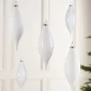 WeRChristmas White Glass Baubles, 5 Pack, 15 Cm^ Glass Baubles