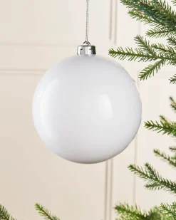 WeRChristmas White Large Gloss Shatterproof Bauble, 15 Cm^ Oversized Baubles|Shatterproof Baubles