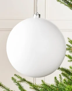WeRChristmas White Large Matt Shatterproof Bauble, 20 Cm^ Oversized Baubles|Shatterproof Baubles
