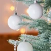 WeRChristmas White Shatterproof Baubles, 42 Pack, 6 Cm^ Shatterproof Baubles