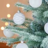 WeRChristmas White Shatterproof Baubles, 50 Pack, 6 Cm^ Shatterproof Baubles