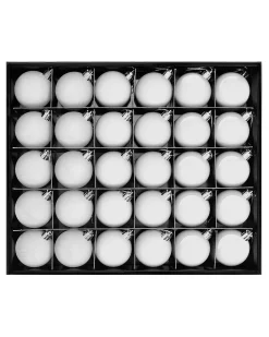 WeRChristmas White Shatterproof Bauble, 50 Pack^ Shatterproof Baubles