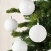 WeRChristmas White Shatterproof Baubles, 9 Pack, 10 Cm^ Oversized Baubles|Shatterproof Baubles