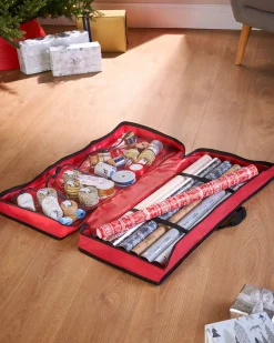 WeRChristmas Wrapping Paper Storage Bag, Red, 83 Cm^ Storage Bags|Storage Bags